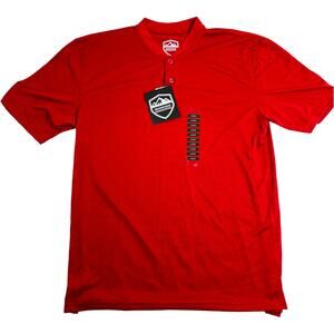 Mountain Expeditions Red Polo Shirt Size Large NWT Activewear Outdoor